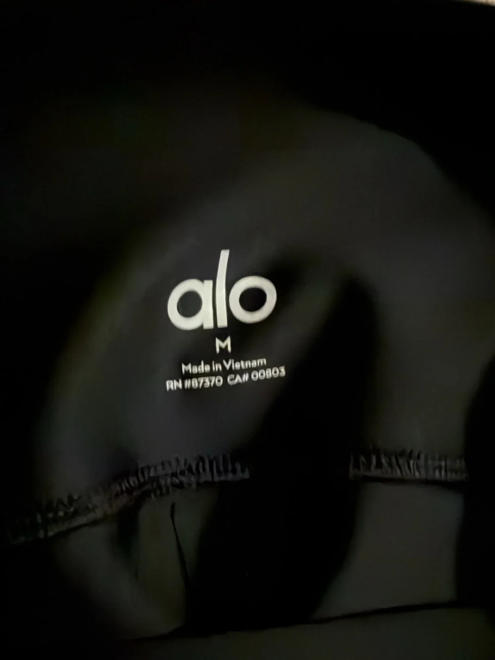 ALO Yoga Black Racerback Sports Bra